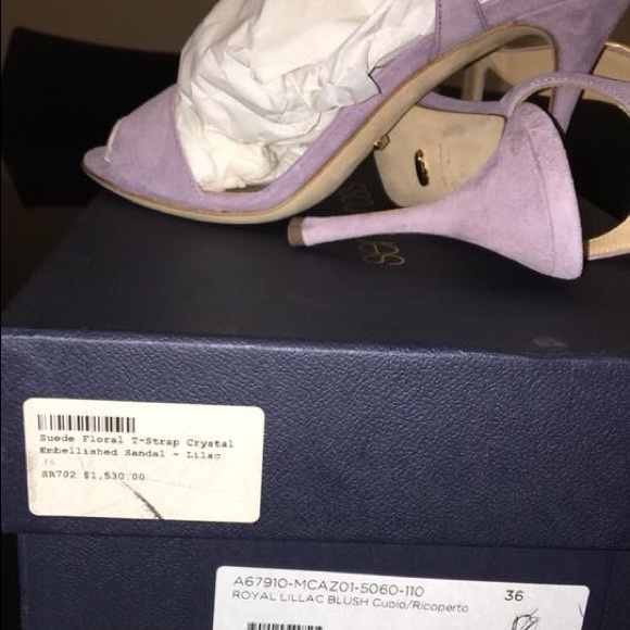Sergio Rossi Lilac Blush Evening Sandal - Picture 2 of 3